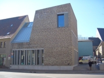 visitor center opposite the house of birth