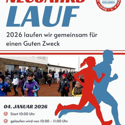 Plakat Neujahrslauf 2026