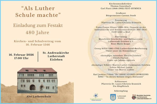 Festakt 480 Jahre Schulvertrag