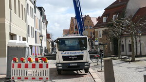 Sangerh&auml;user Stra&szlig;e noch gesperrt