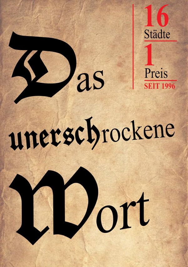 Bild vergr&ouml;&szlig;ern: Plakat Das unerschrockene Wort