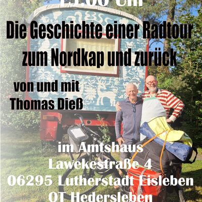 Plakat Weltenbummler zum Nordkap