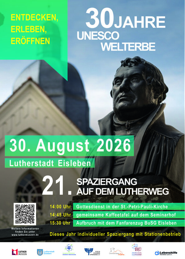 Bild vergr&ouml;&szlig;ern: Spaziergang auf dem Lutherweg Eisleben