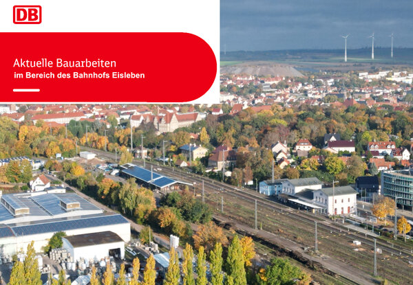 Bauarbeiten im Bereich bahnhof Eisleben
